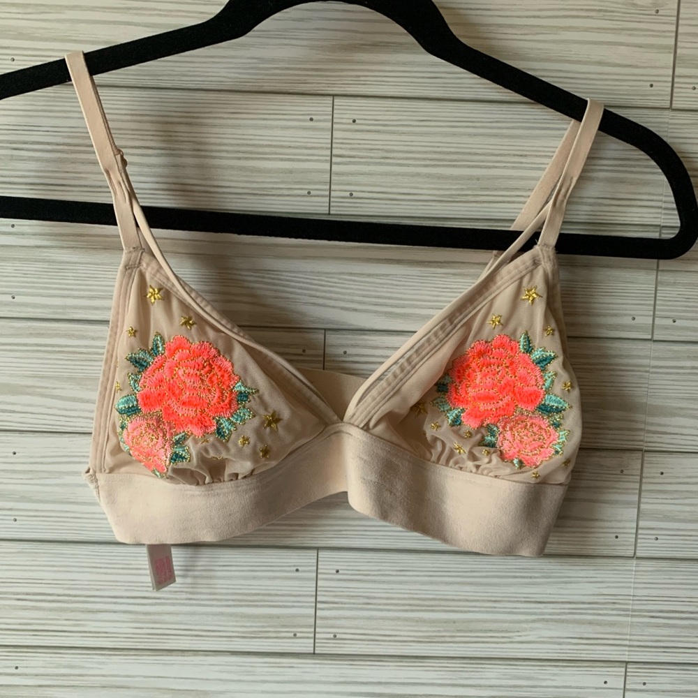 PINK Victoria’s Secret floral Boho style bralette